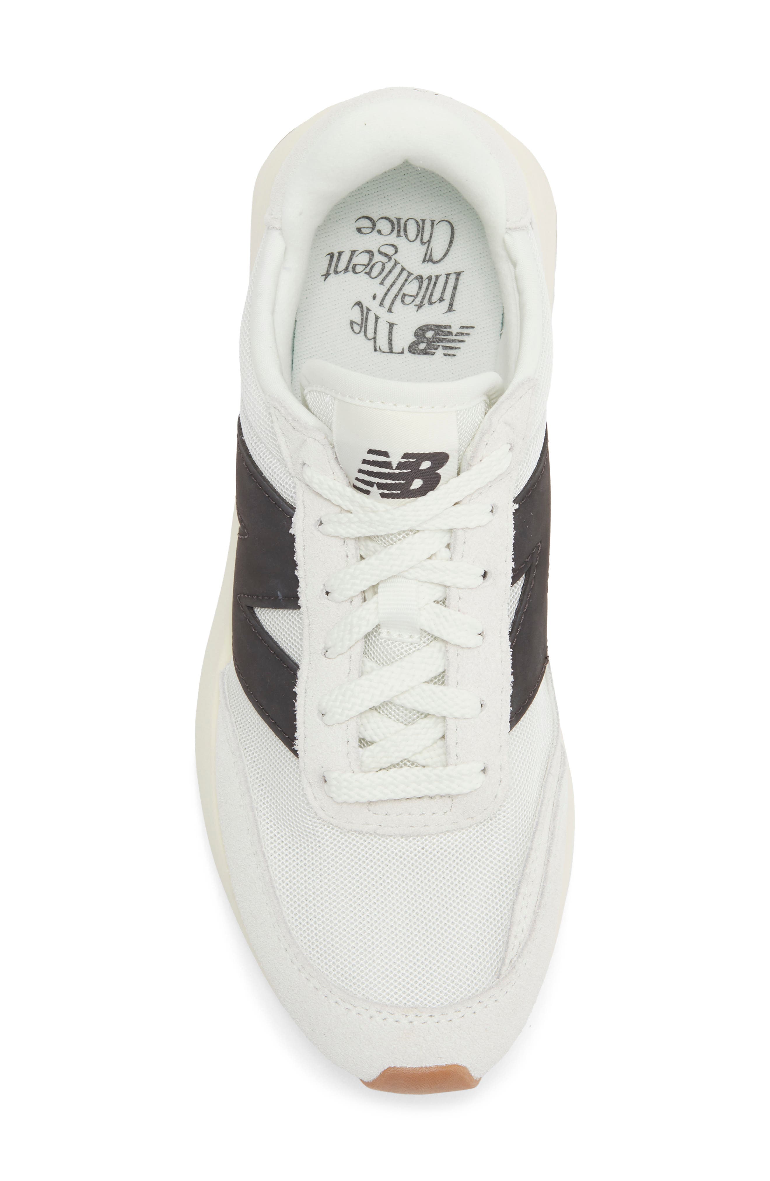 New Balance Gender Inclusive 370 Sneaker, Alternate, color, Sea Salt/ Black Cement