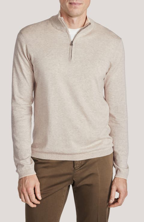 Daniel Quarter-Zip Cotton Sweater