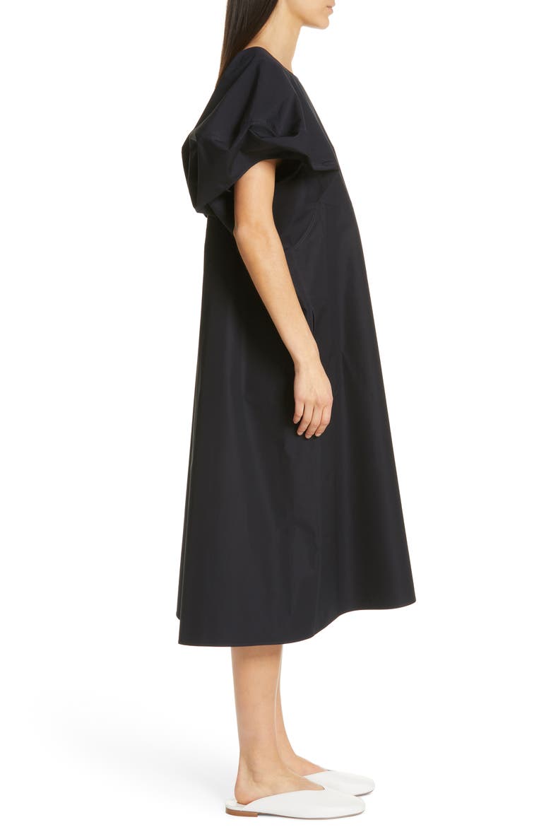 Short Puff Sleeve Dress, Alternate, color, MIDNIGHT