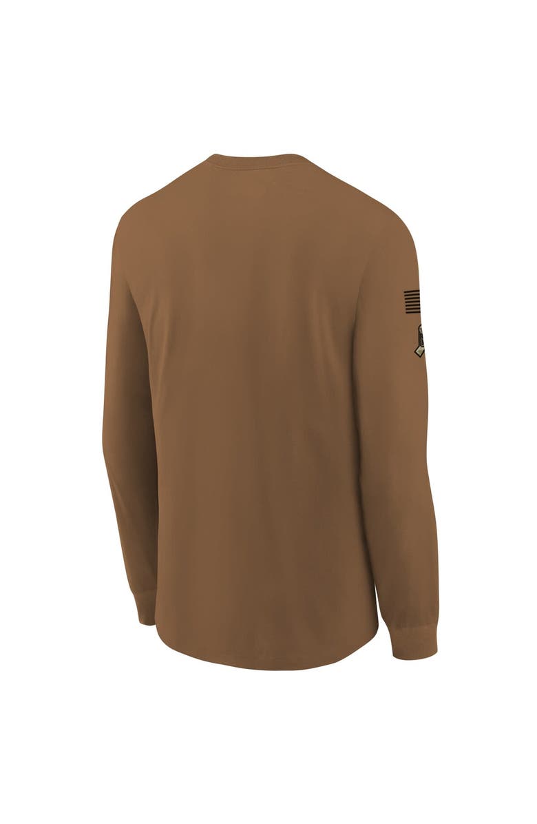 Nike Youth Nike Brown New England Patriots 2023 Salute to Service Long Sleeve T-Shirt, Alternate, color,