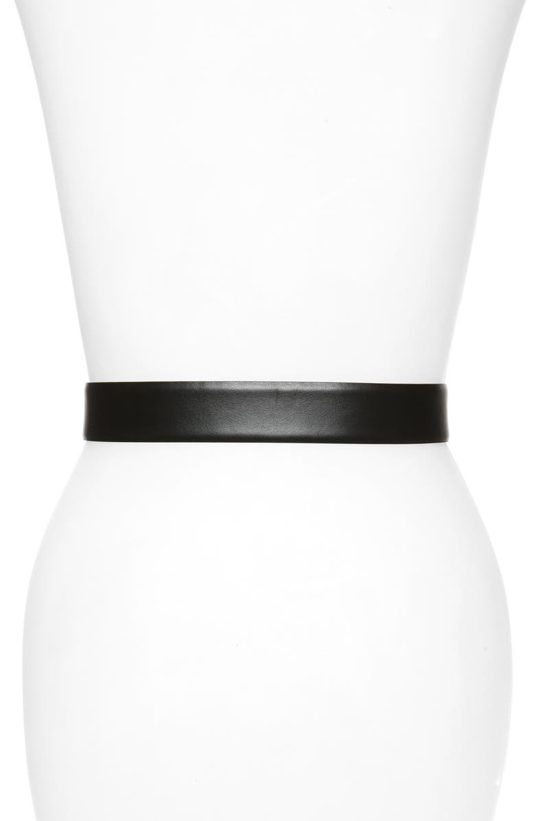 FERRAGAMO Salvatore Ferragamo Crystal Buckle Leather Belt, Alternate, color,