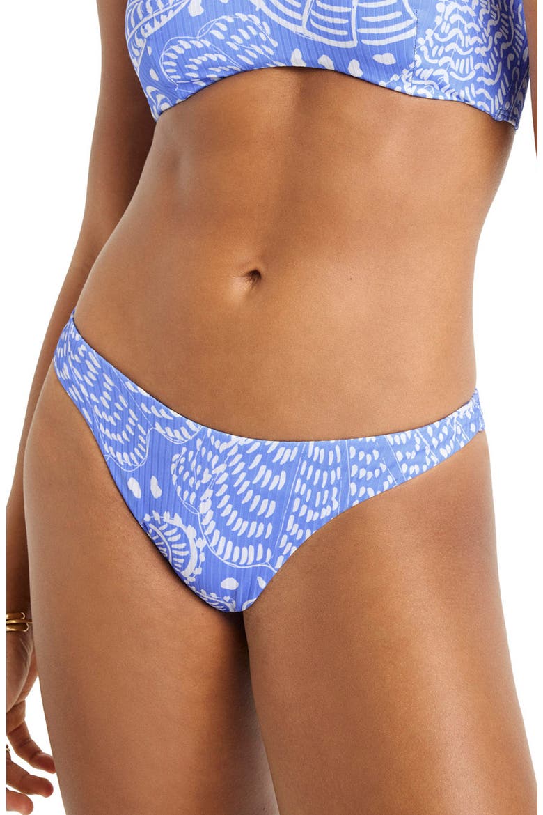 Cali High Cut Bikini Bottoms, Main, color, BLUE