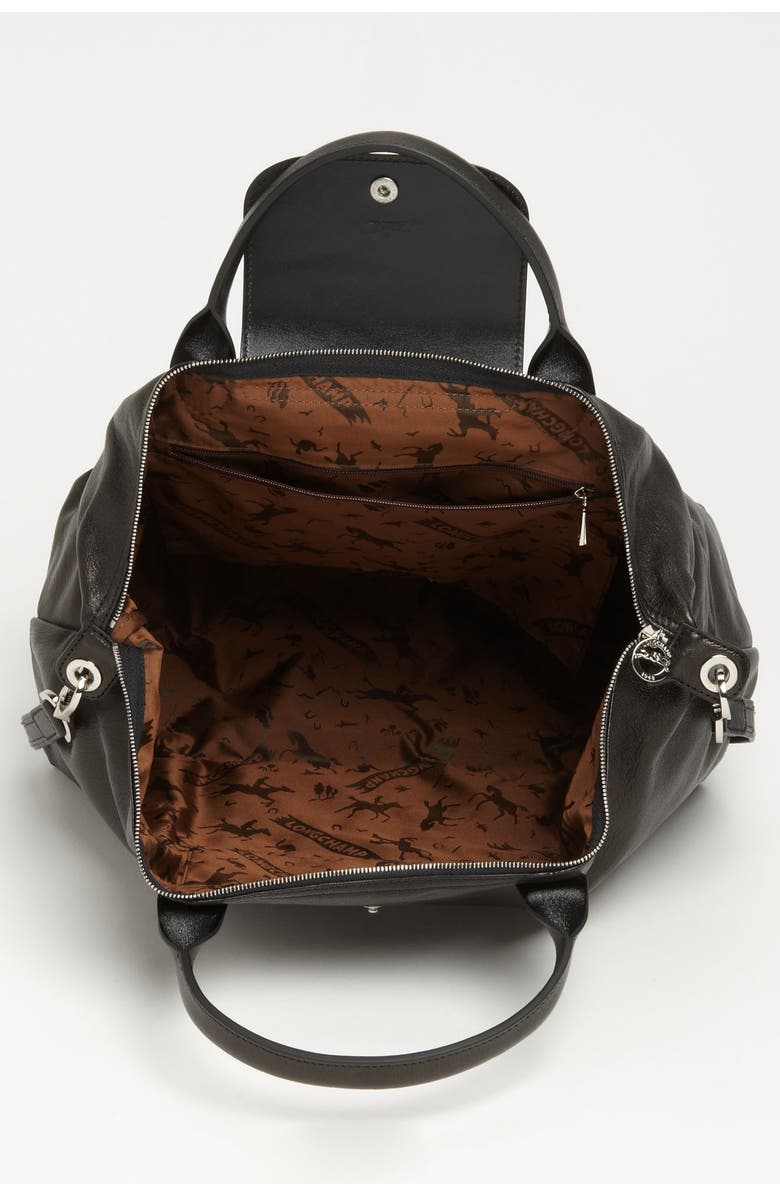 Longchamp 'Le Pliage Cuir' Leather Handbag, Alternate, color,