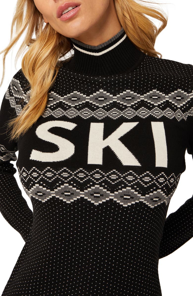 Alp N Rock Goldie Intarsia Mock Neck Sweater, Alternate, color,