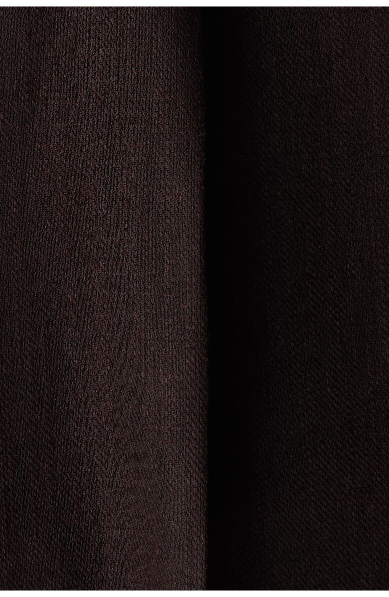 H&M Regular Fit Tailored Linen-blend Trousers, Alternate, color, Dark Brown
