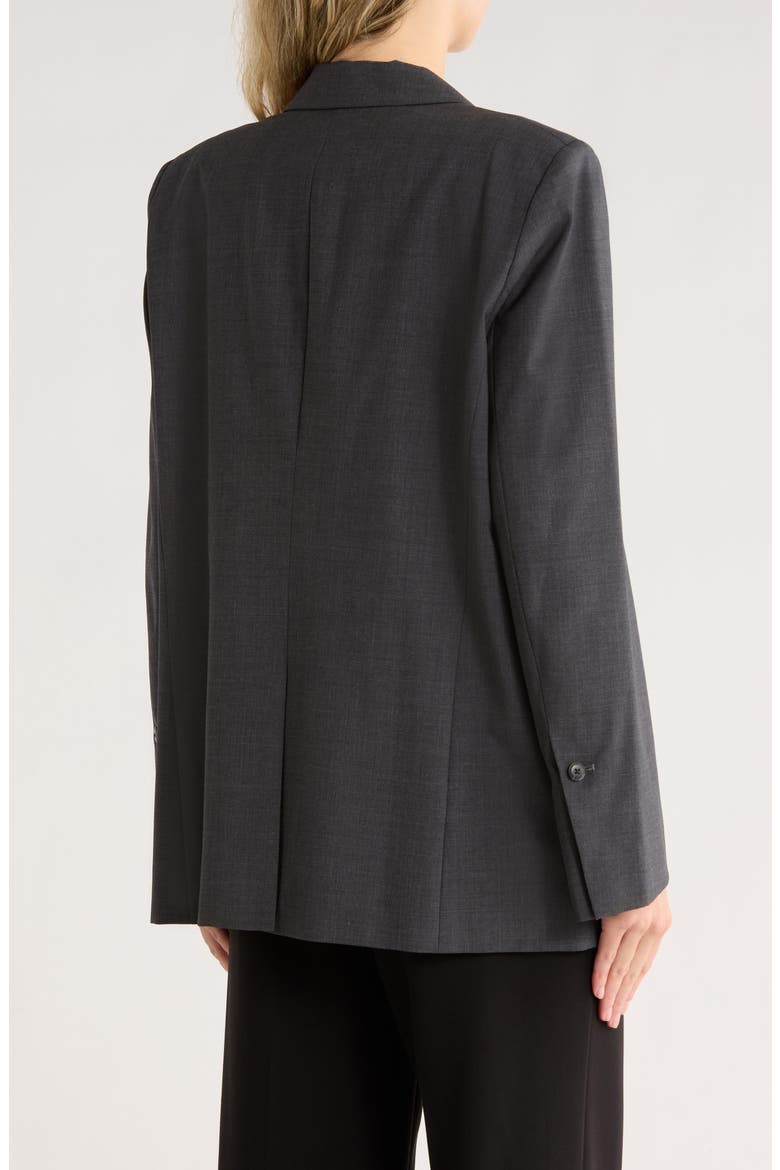 Tabitha Double Breasted Wool Blend Blazer, Alternate, color, DARK CHARCOAL