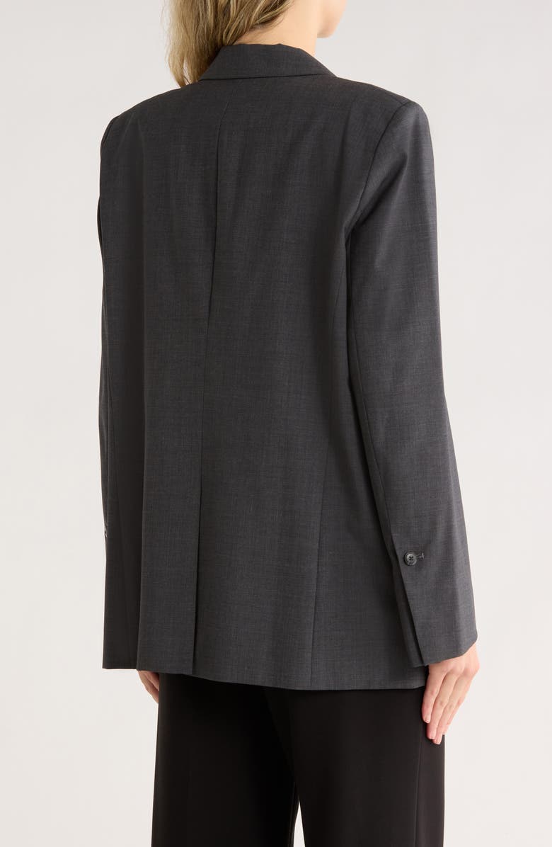 TWP Tabitha Double Breasted Wool Blend Blazer, Alternate, color, Dark Charcoal