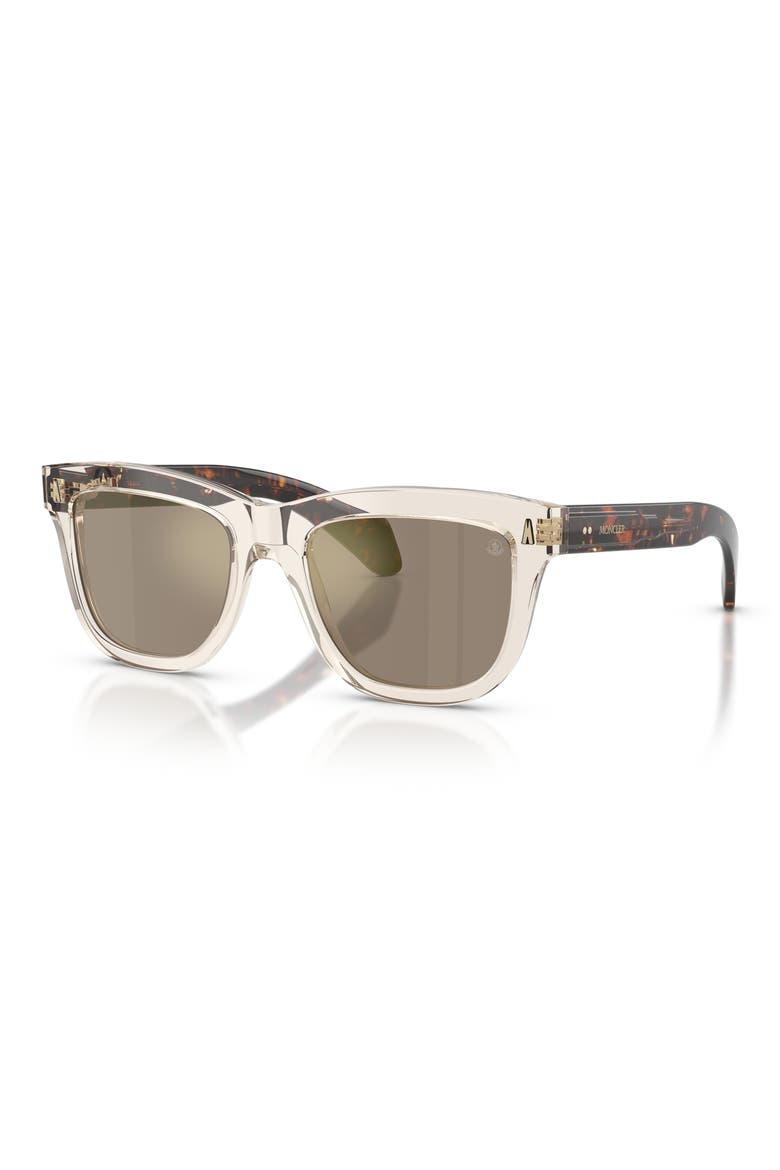 Bronzz 52mm Pillow Sunglasses, Alternate, color, BUTTER / MIRROR GOLD