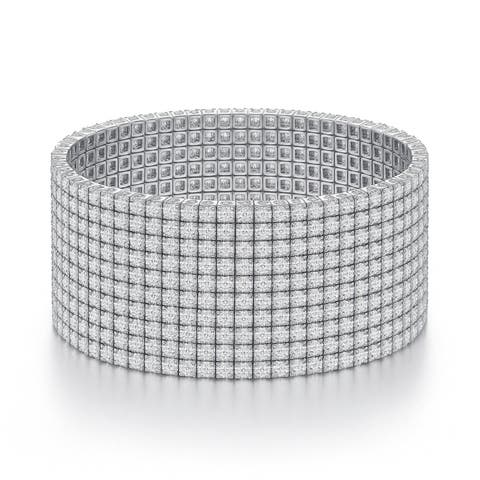 Crystal Tennis Stretch Bracelet