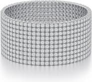 Donatello Gian Crystal Tennis Stretch Bracelet