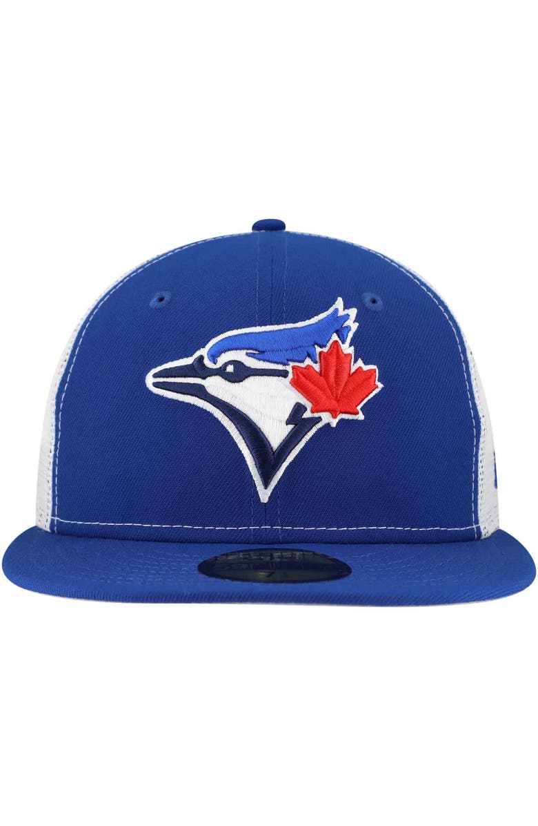 New Era Men's New Era Royal Toronto Blue Jays Team Color 59FIFTY Trucker Fitted Hat, Alternate, color, 