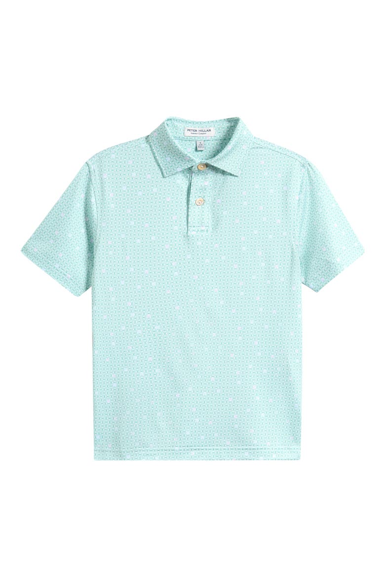 Kids' Skull It Performance Jersey Polo, Main, color, WHITE