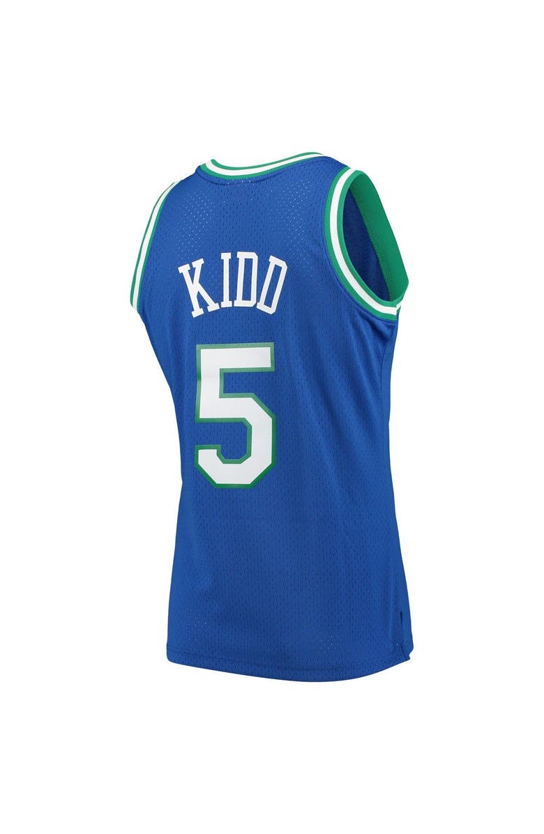 Mitchell & Ness Men's Mitchell & Ness Jason Kidd Blue Dallas Mavericks Hardwood Classics Swingman Jersey, Alternate, color,