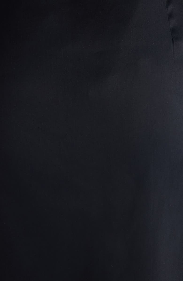 Acne Studios Inouka Layered Satin & Lace Skirt, Alternate, color, Black