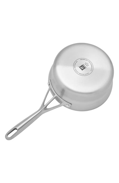 Zwilling Motion Stainless Steel 2.5-qt Stainless Steel Saucepan With Lid In Metallic