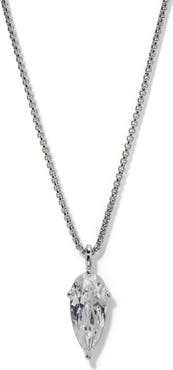 Nadri Lucia Teardrop Cubic Zirconia Pendant Necklace