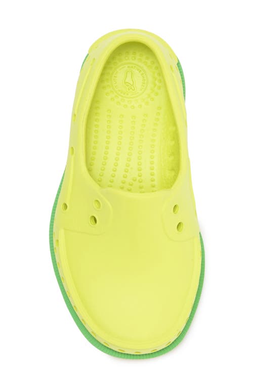 Native Shoes Kids' Howard Sugarlite Slip-on Sneaker In Celery Green/green/papaya