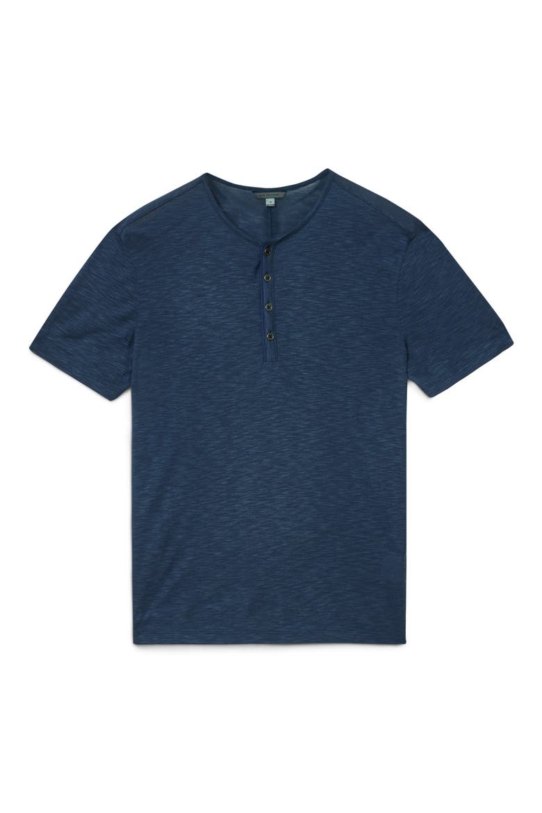 Biello Slim Fit Henley Top, Alternate, color, PACIFIC BLUE
