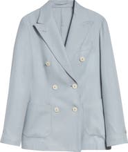 Eleventy Columbio Doubled Breasted Silk & Cashmere Jacket