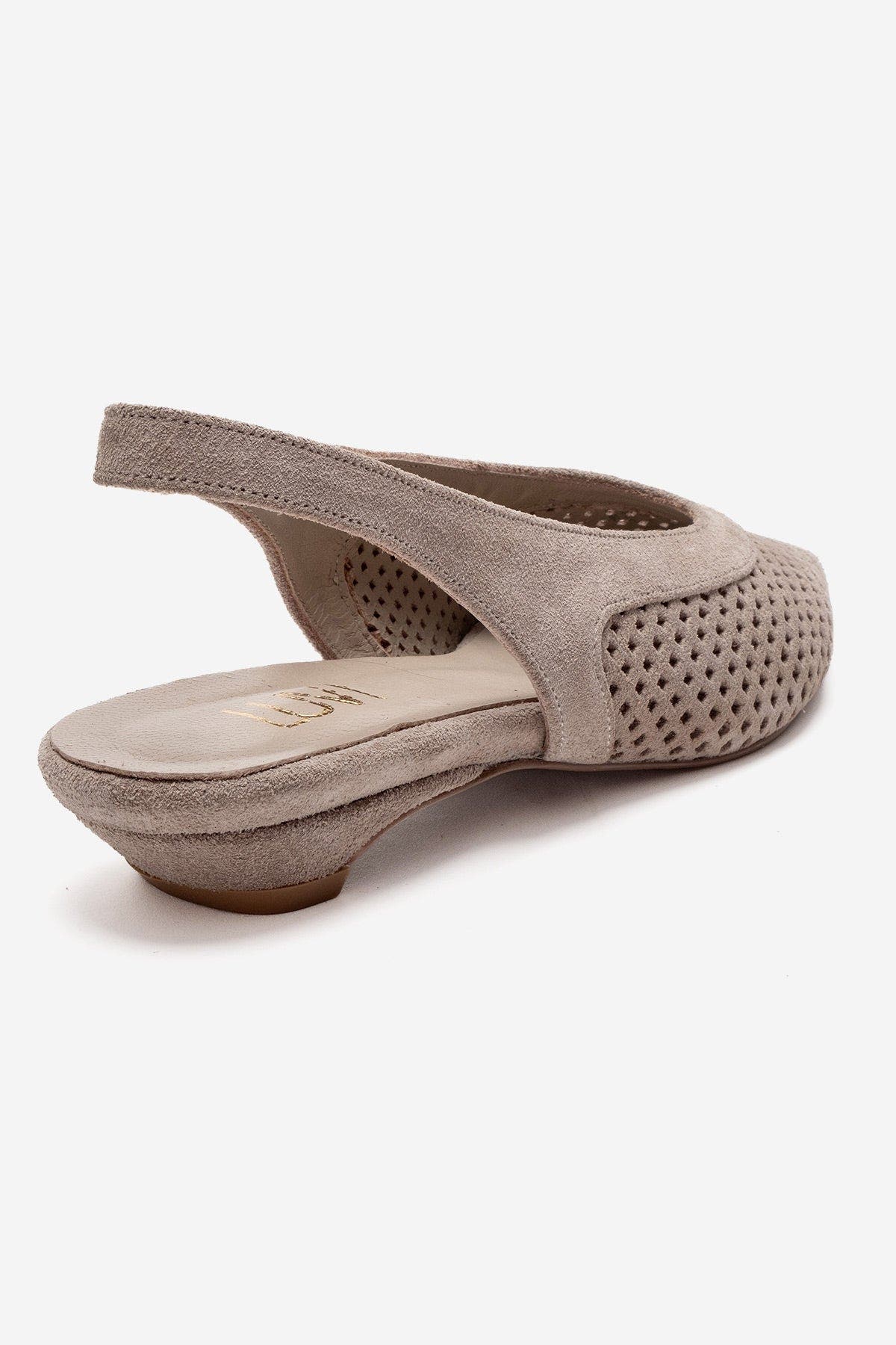 Lieve Leather Slingback Pump, Alternate, color, Beige Suede