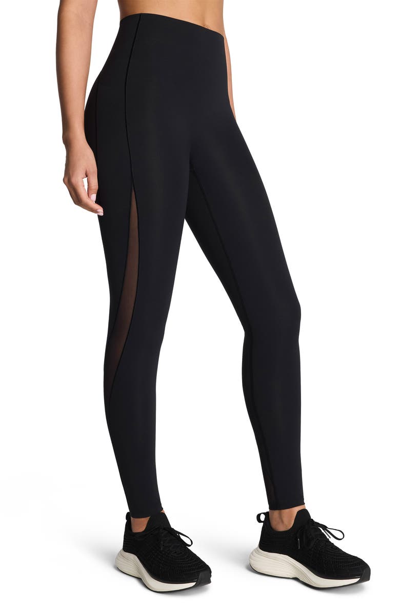 SPANX<sup>®</sup> CoreLuxe Meshery Full Length Leggings, Main, color, Very Black