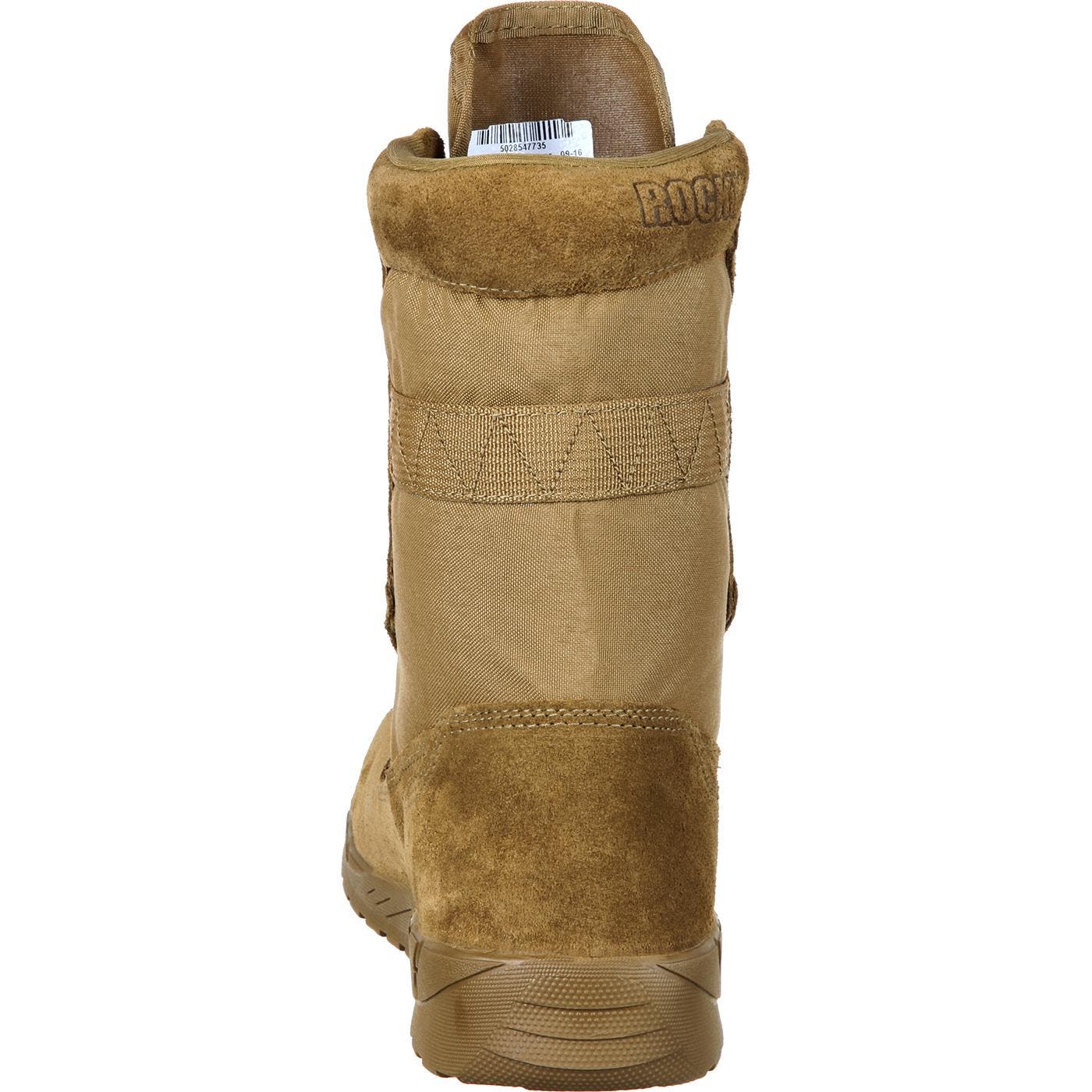 Rocky C7 Lightweight Commercial Military Boot, Alternate, color, Coyote Brown