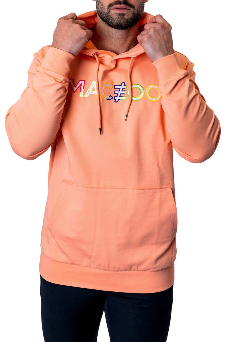 TrueColors Embroidered Logo Hoodie, Alternate, color, PINK