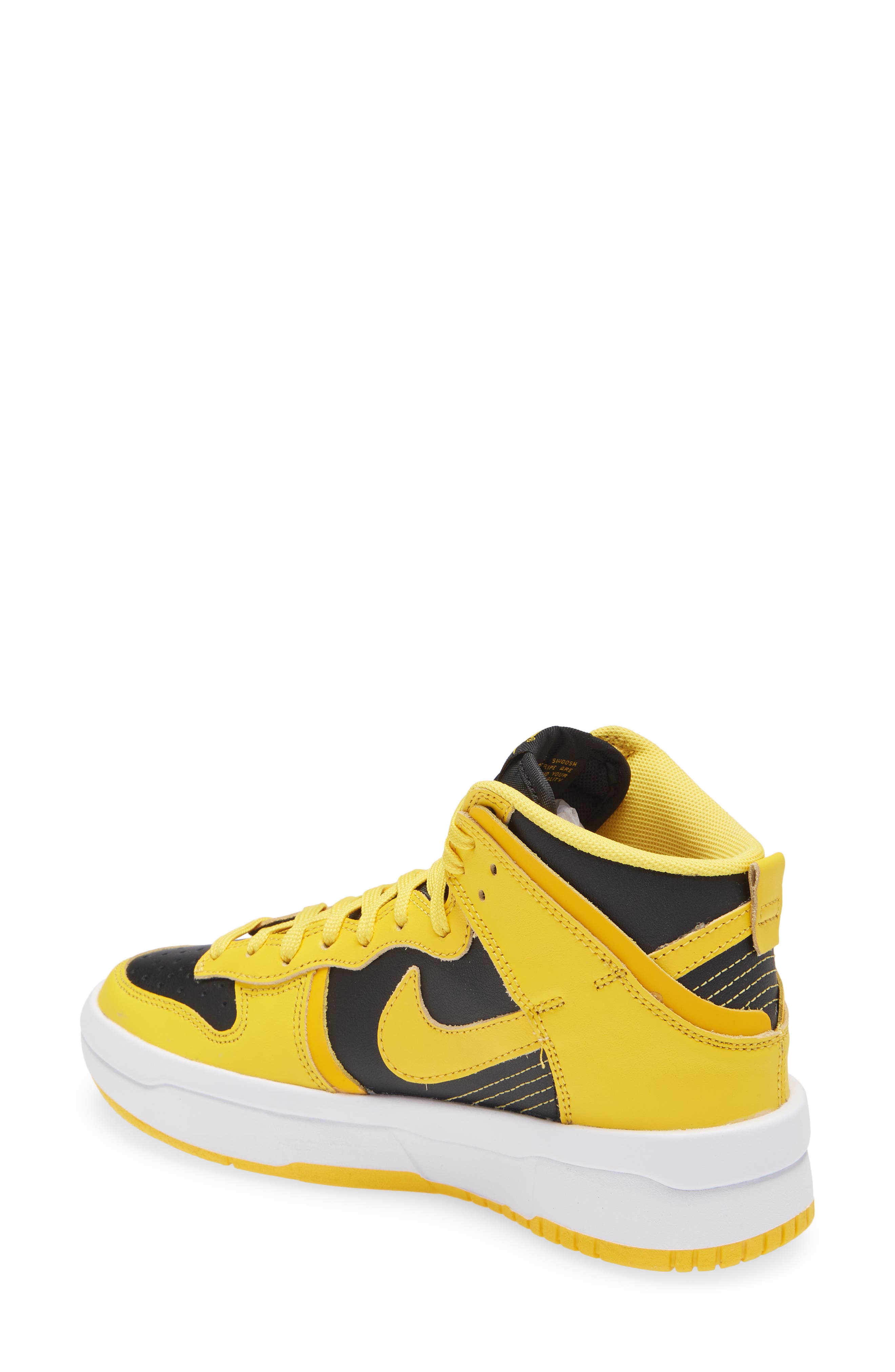 Dunk High Up Sneaker, Alternate, color, BLACK/ VARSITY MAIZE