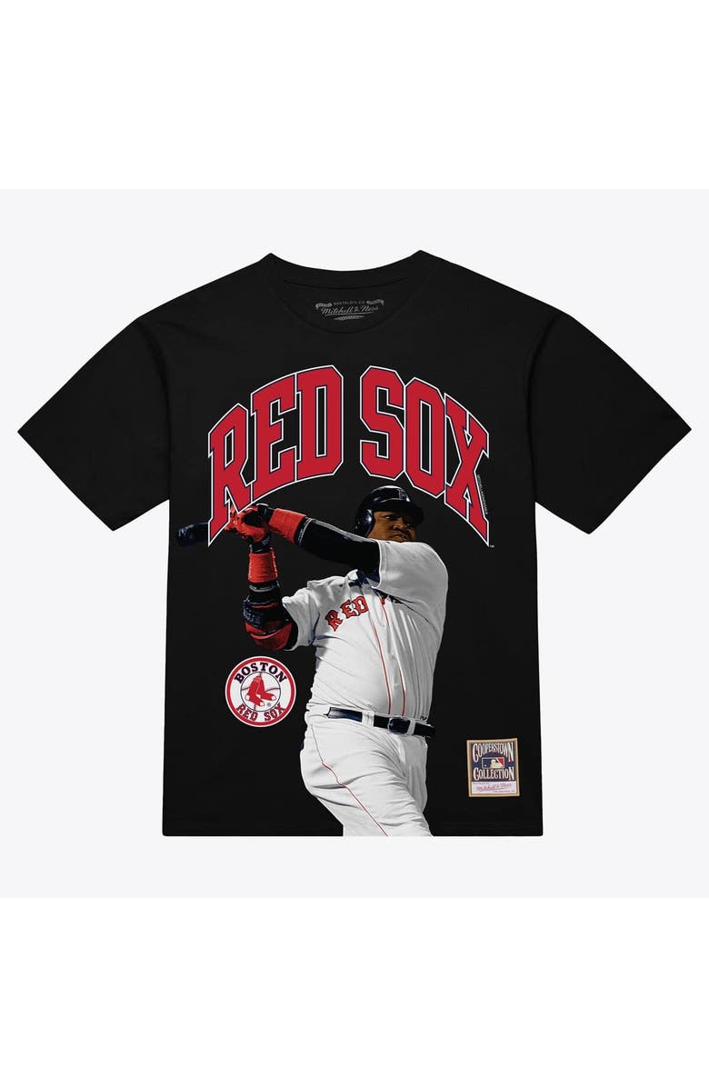 Mitchell & Ness Men's Mitchell & Ness David Ortiz Black Boston Red Sox Photo Arch Player Graphic T-Shirt, Main, color, Black