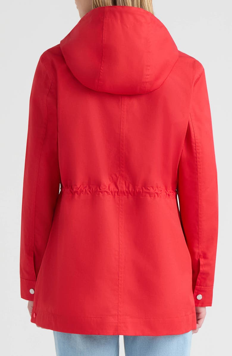 Hunter Adela Hooded Waterproof Jacket, Alternate, color, Hunter Red