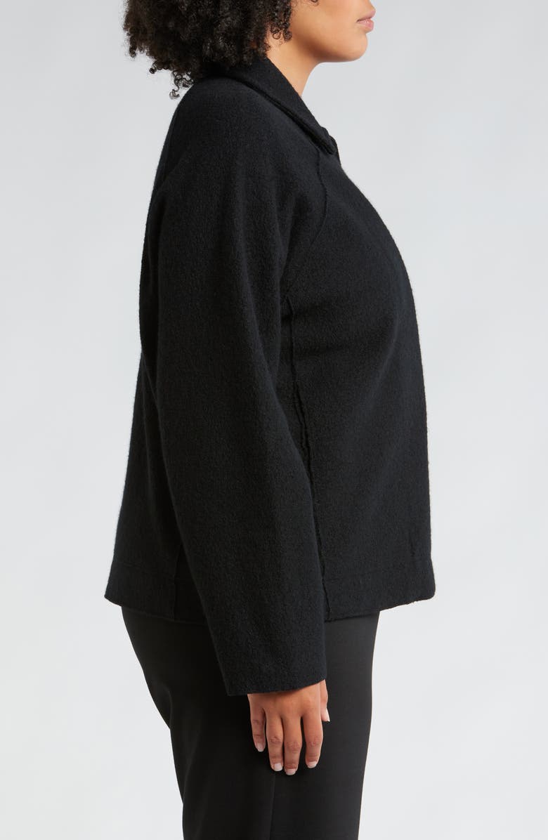 Eileen Fisher Wool Motorcycle Jacket, Alternate, color, 