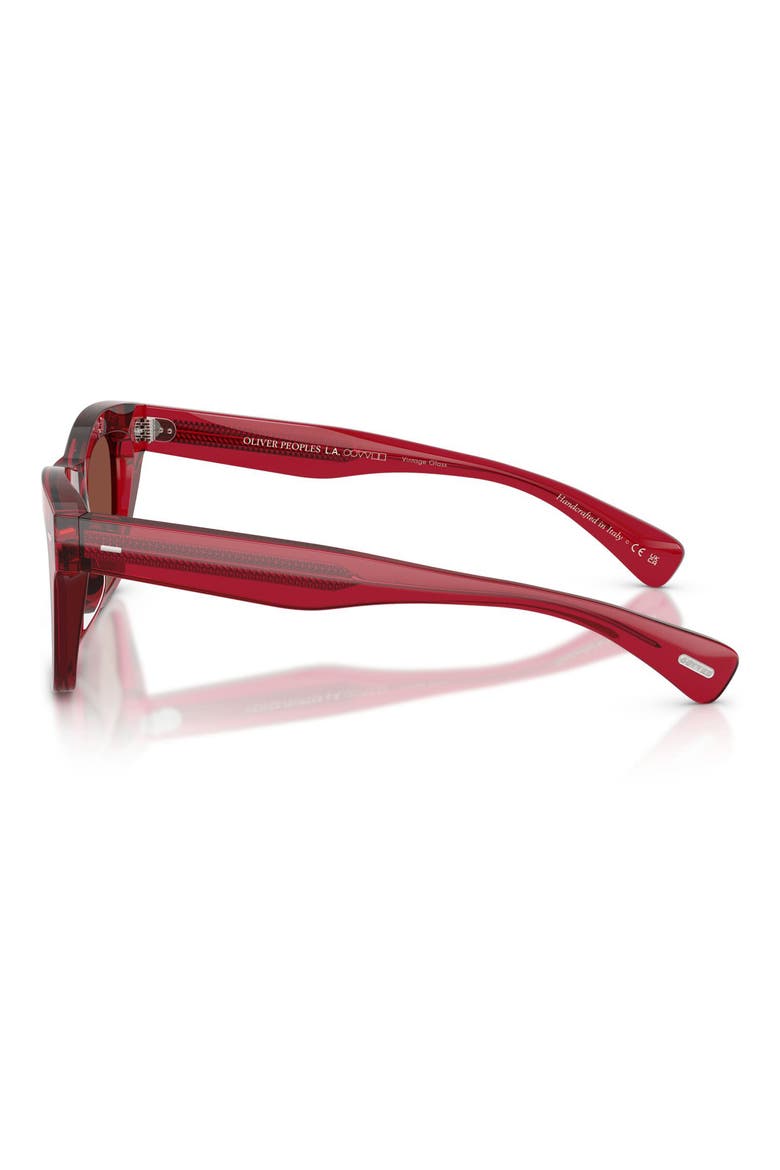 Ms. Oliver 51mm Square Sunglasses, Alternate, color, TRANSLUCENT RUST / BURGUNDY