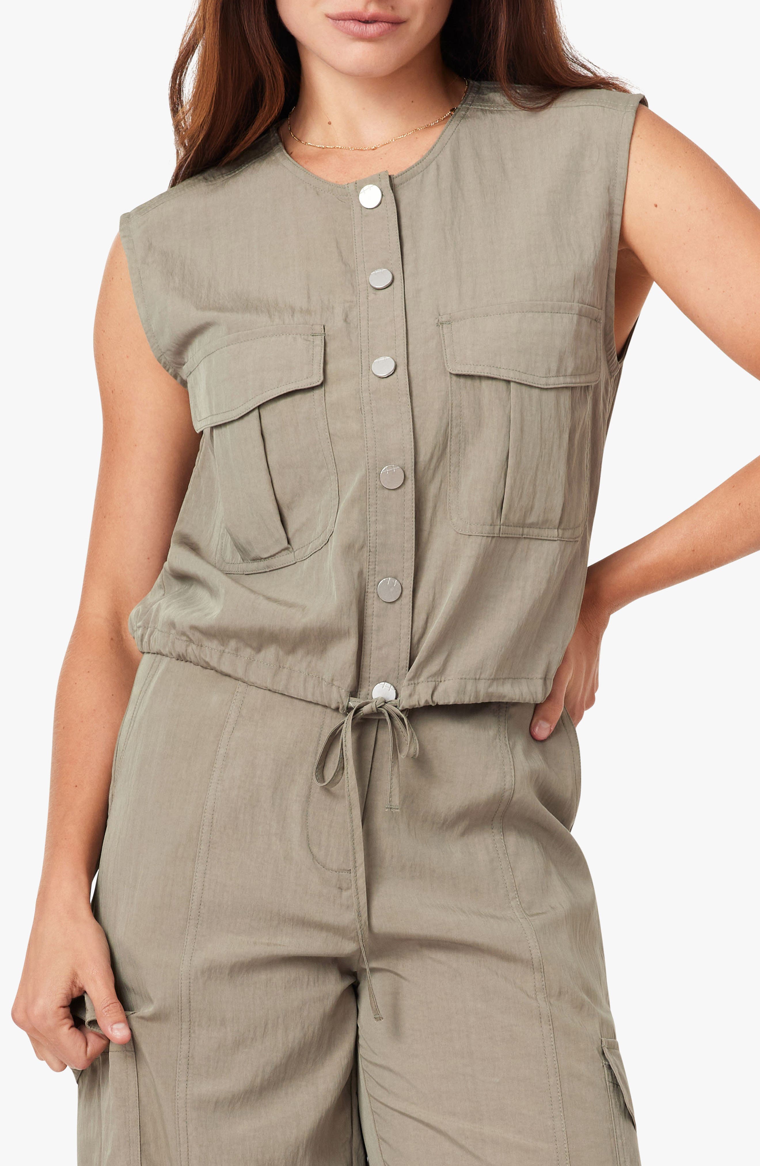 Utility Button-Up Top