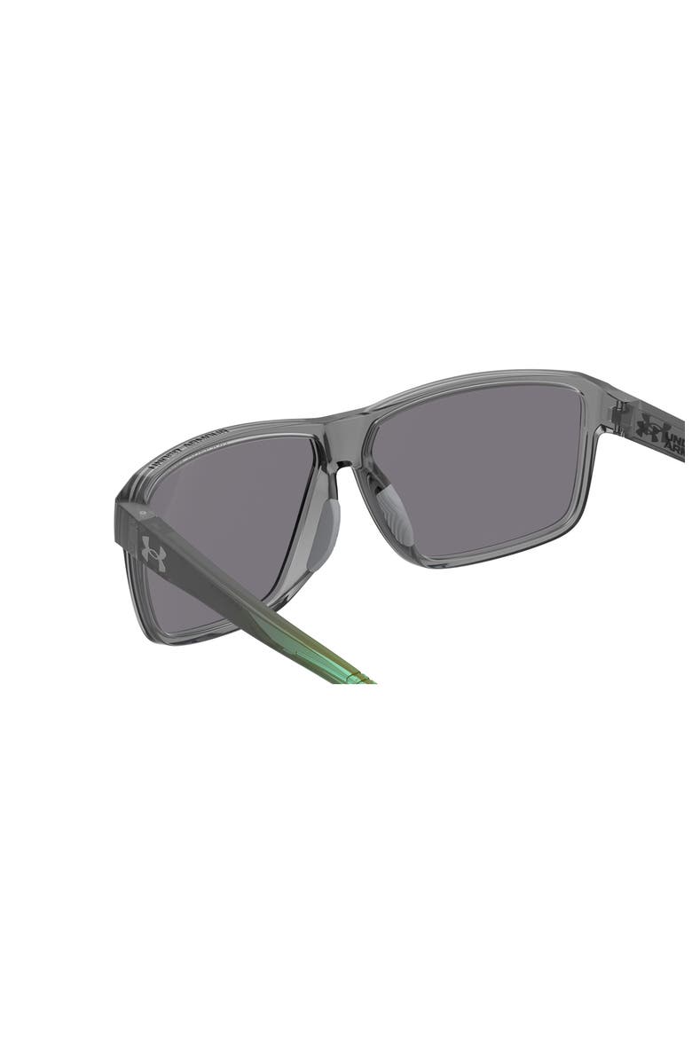 Kickoff Square Sunglasses, Alternate, color, GREY GREEN