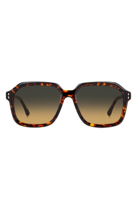 56mm Sqaure Sunglasses