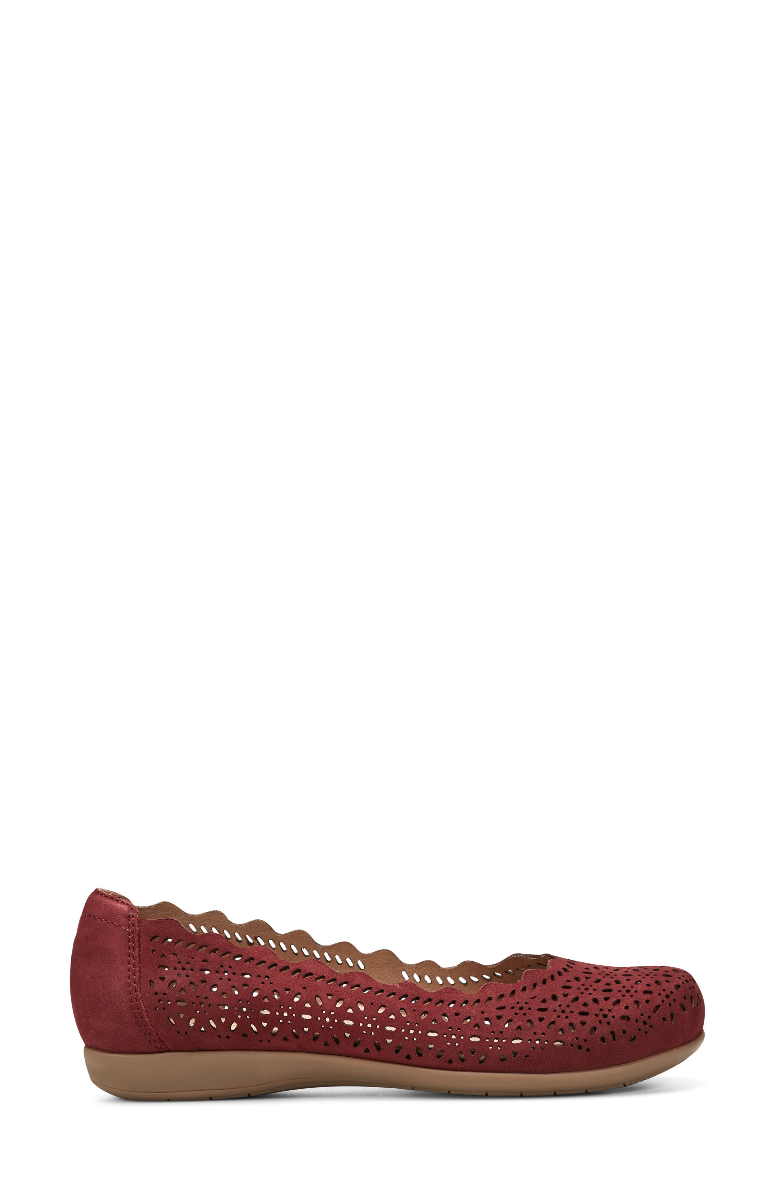 Bria Flat, Alternate, color, DARK RED