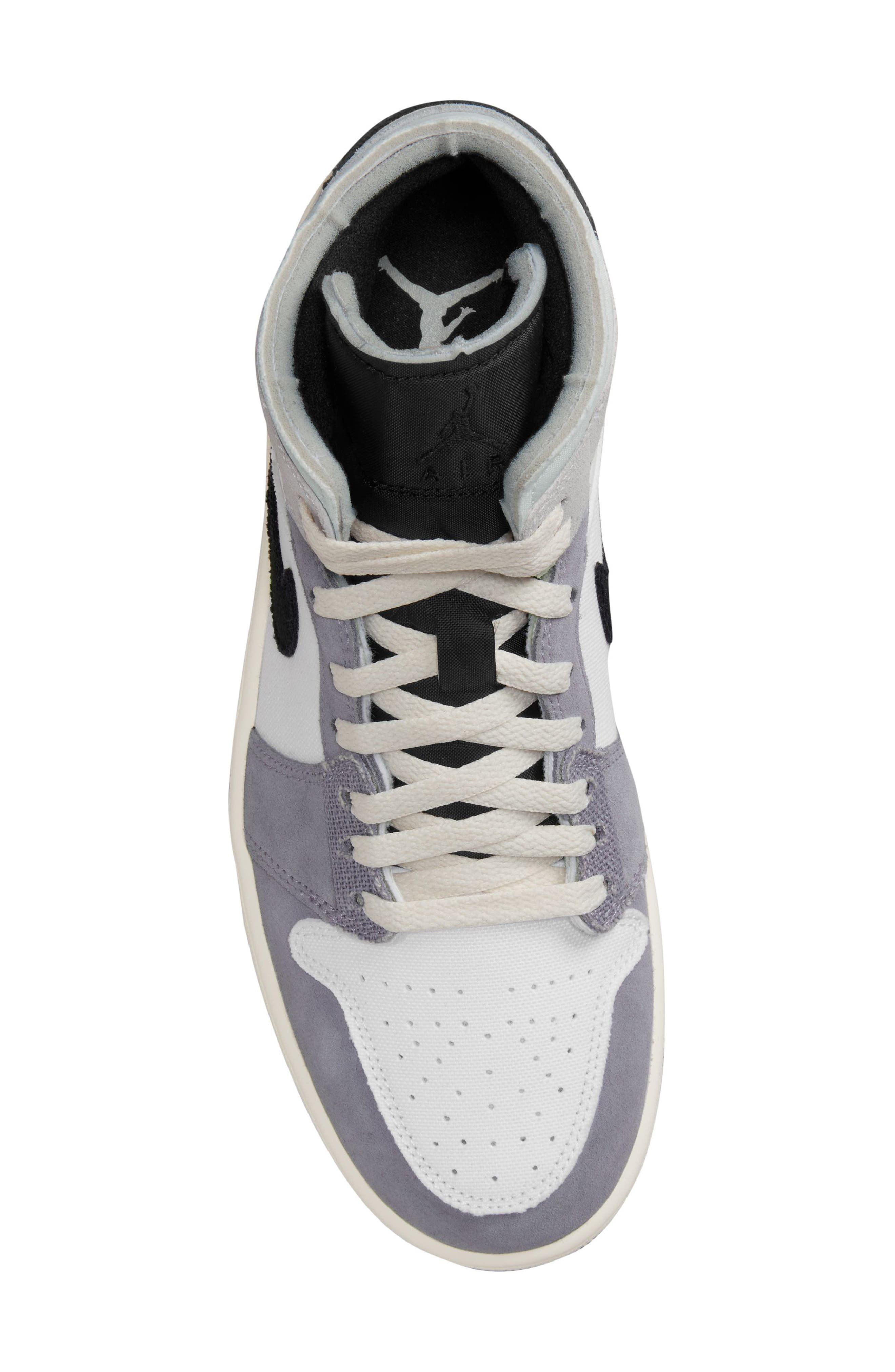 Jordan Air Jordan 1 Mid Basketball Sneaker, Alternate, color, Cement Grey/ Black/ White