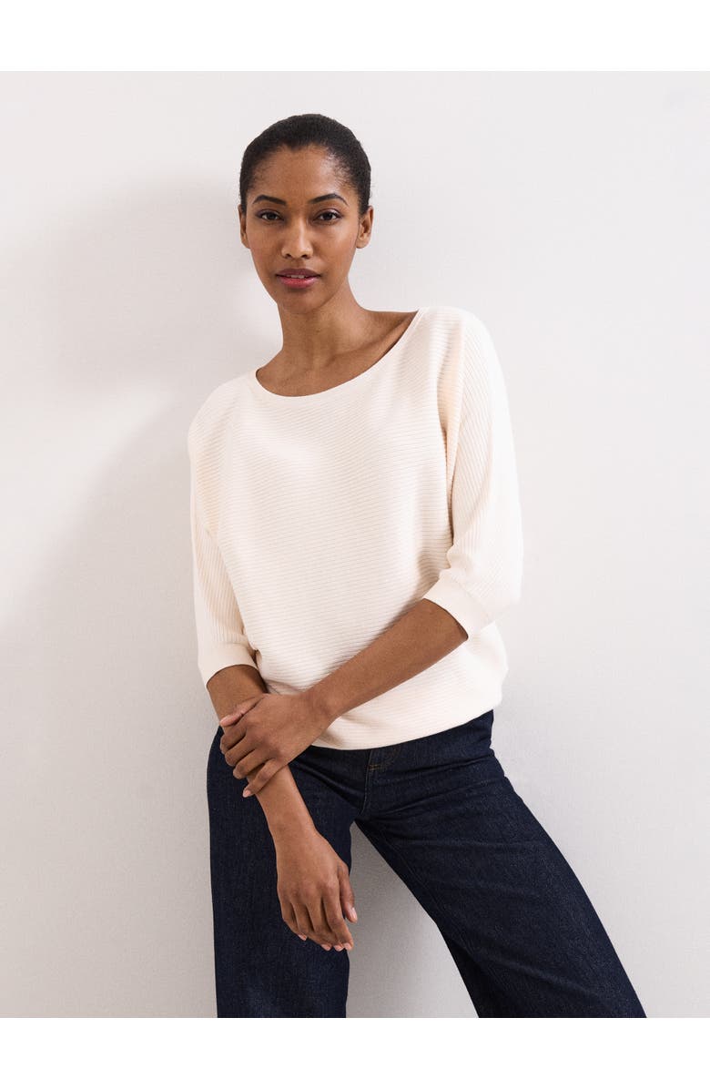 Phase Eight Giana Ribbed Jumper, Main, color, Natural