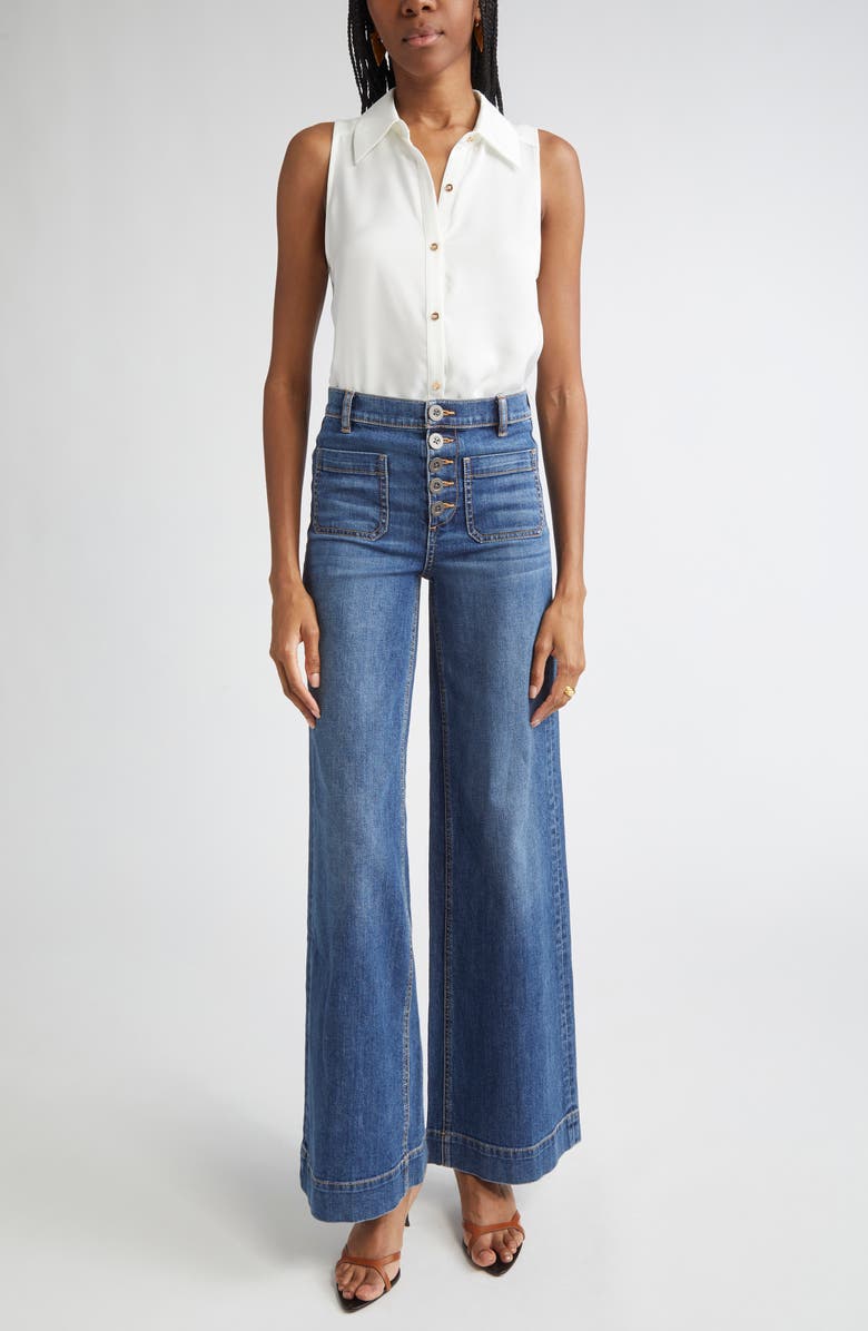 Ramy Brook Sarabeth Sleeveless Shirt, Alternate, color, Ivory