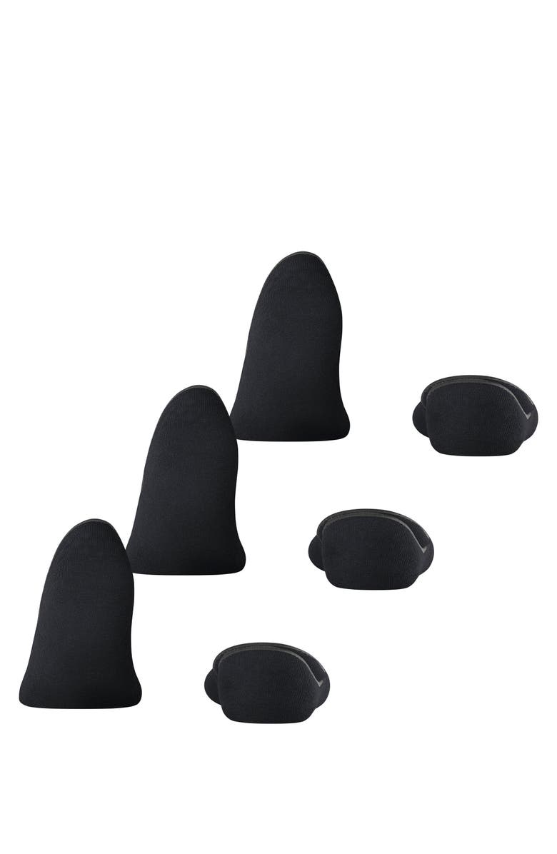 Falke Step Cotton 3-Pack No Show Socks, Alternate, color, Black