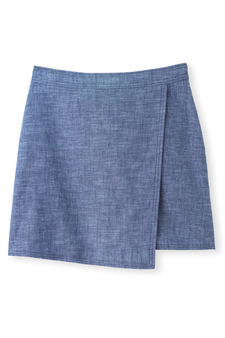 Elisa Mini Skort, Main, color, Chambray