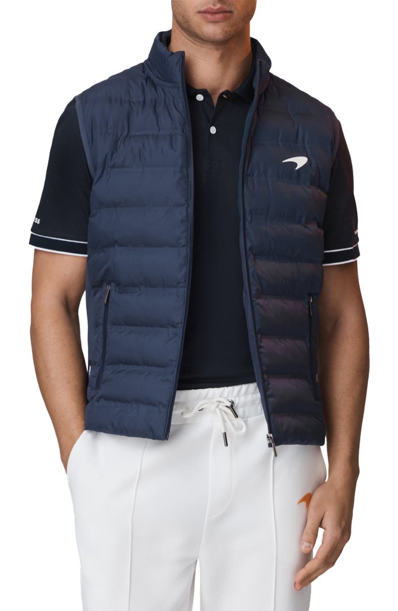 Reiss x McLaren Formula 1 Team Collection Recycled Polyester Puffer Vest, Main, color, 