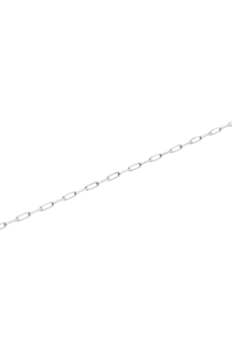 Rectangular Sterling Silver Chain Bracelet, Main, color, Silver