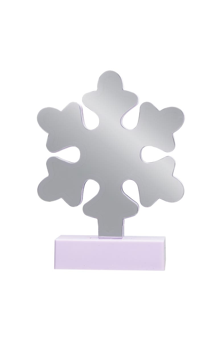 Northlight LED 3D Snowflake Christmas Infinity Mirror Light - 7.75", Alternate, color, White