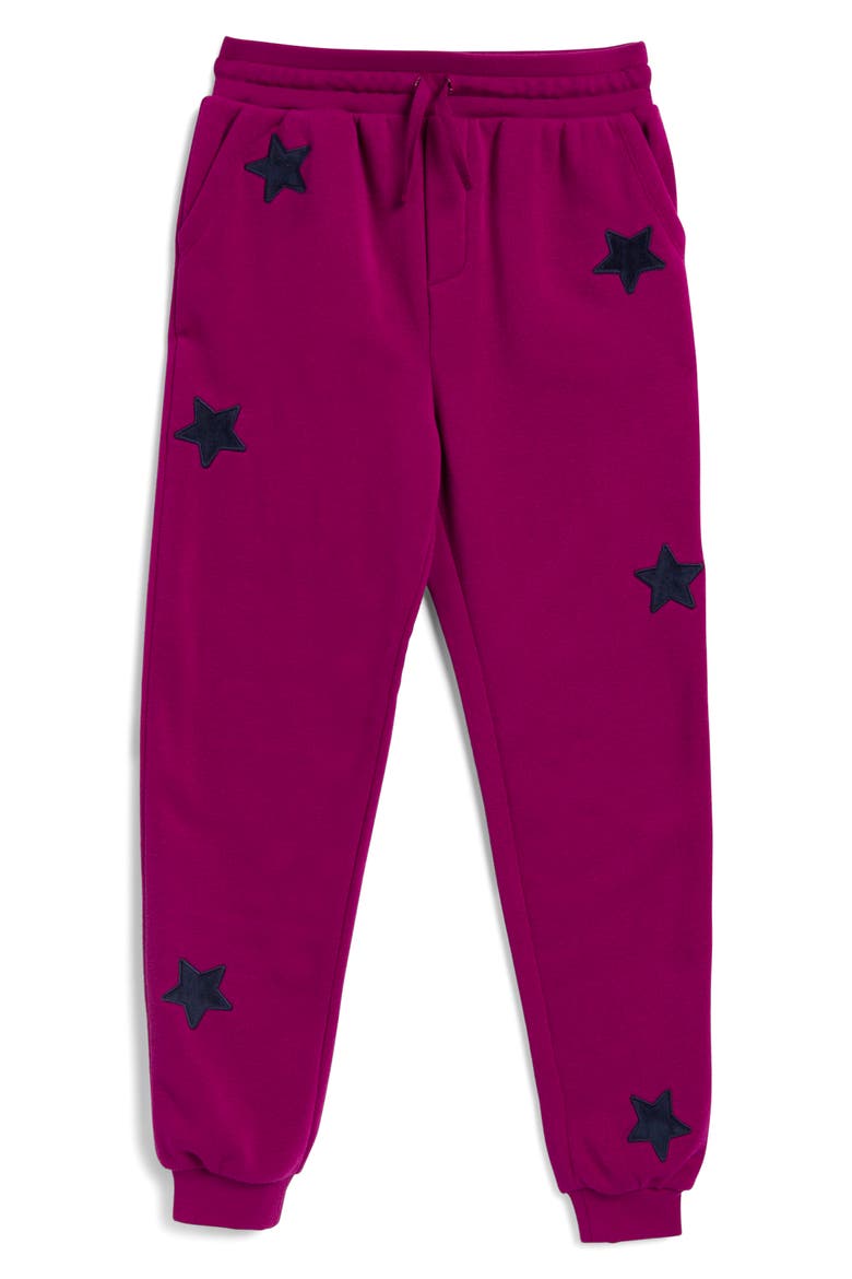 Kids' Starlight Star Pattern Joggers, Main, color, ELECTRIC ROSE