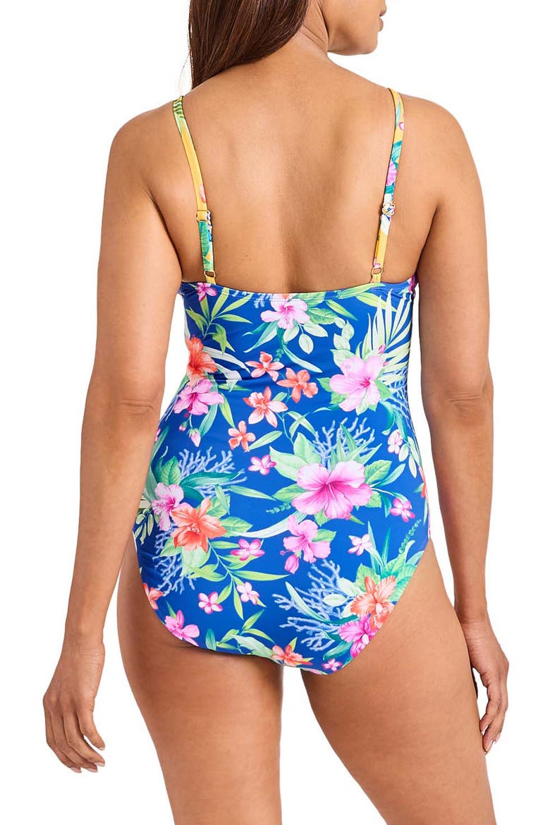 Isola Vita Twist Front One-Piece Swimsuit, Alternate, color, PALACE BLUE
