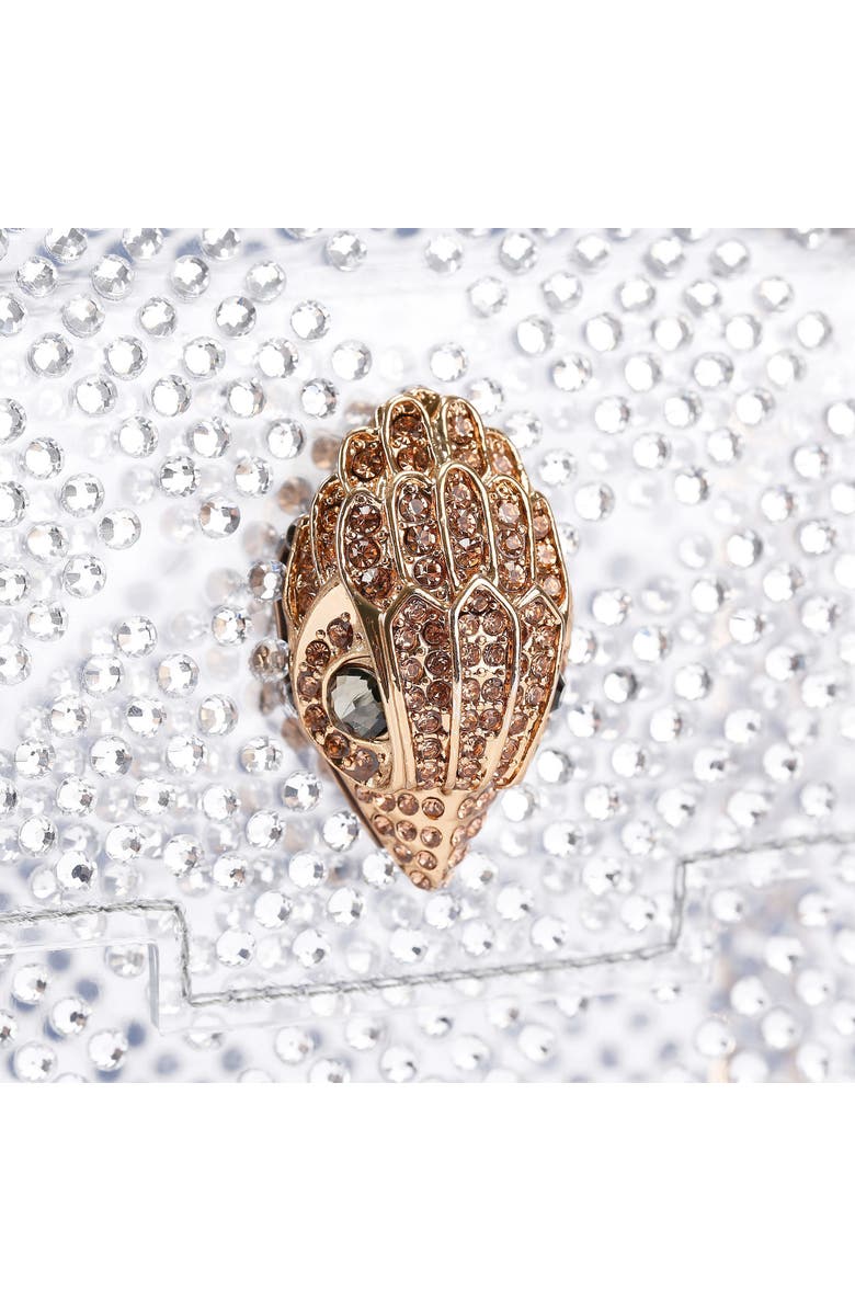 Kurt Geiger London Mini Kensington Vinyl Convertible Clear Crossbody Bag, Alternate, color, Silver