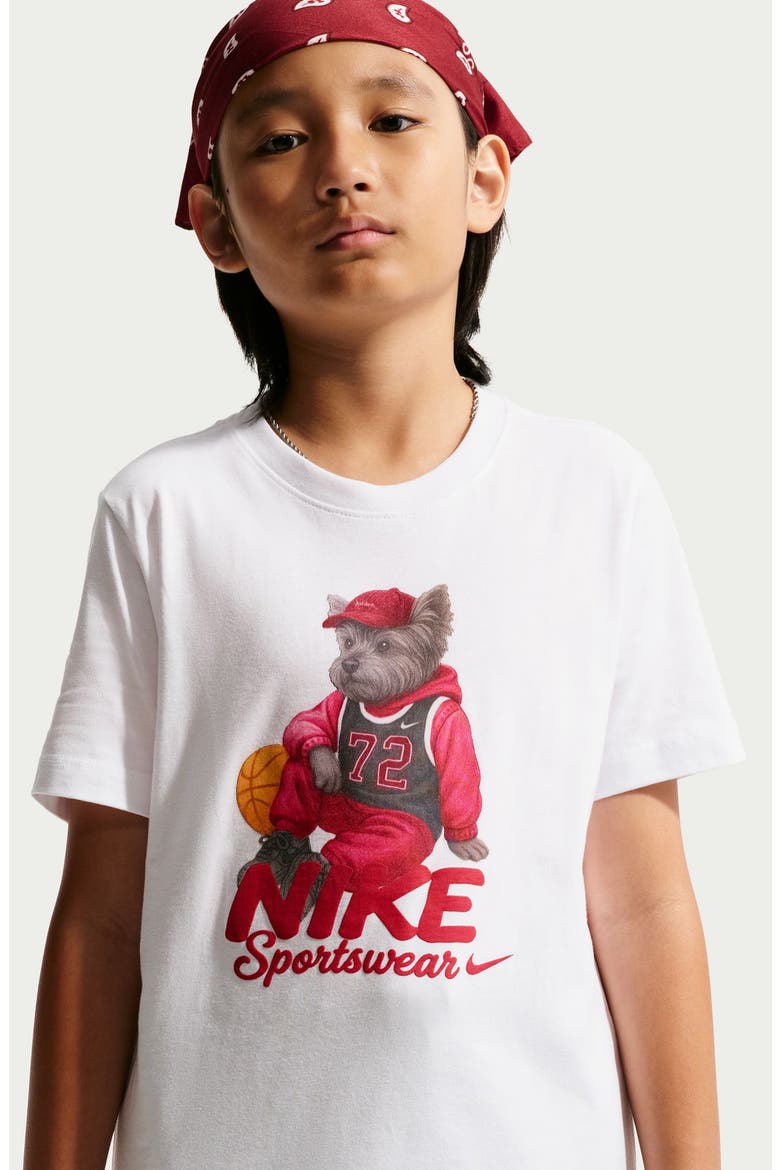 Kids' Graphic T-Shirt, Alternate, color, WHITE