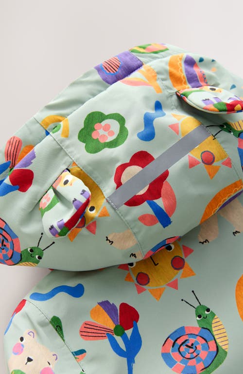Next Kids' Print Waterproof Rain Jacket In Blue