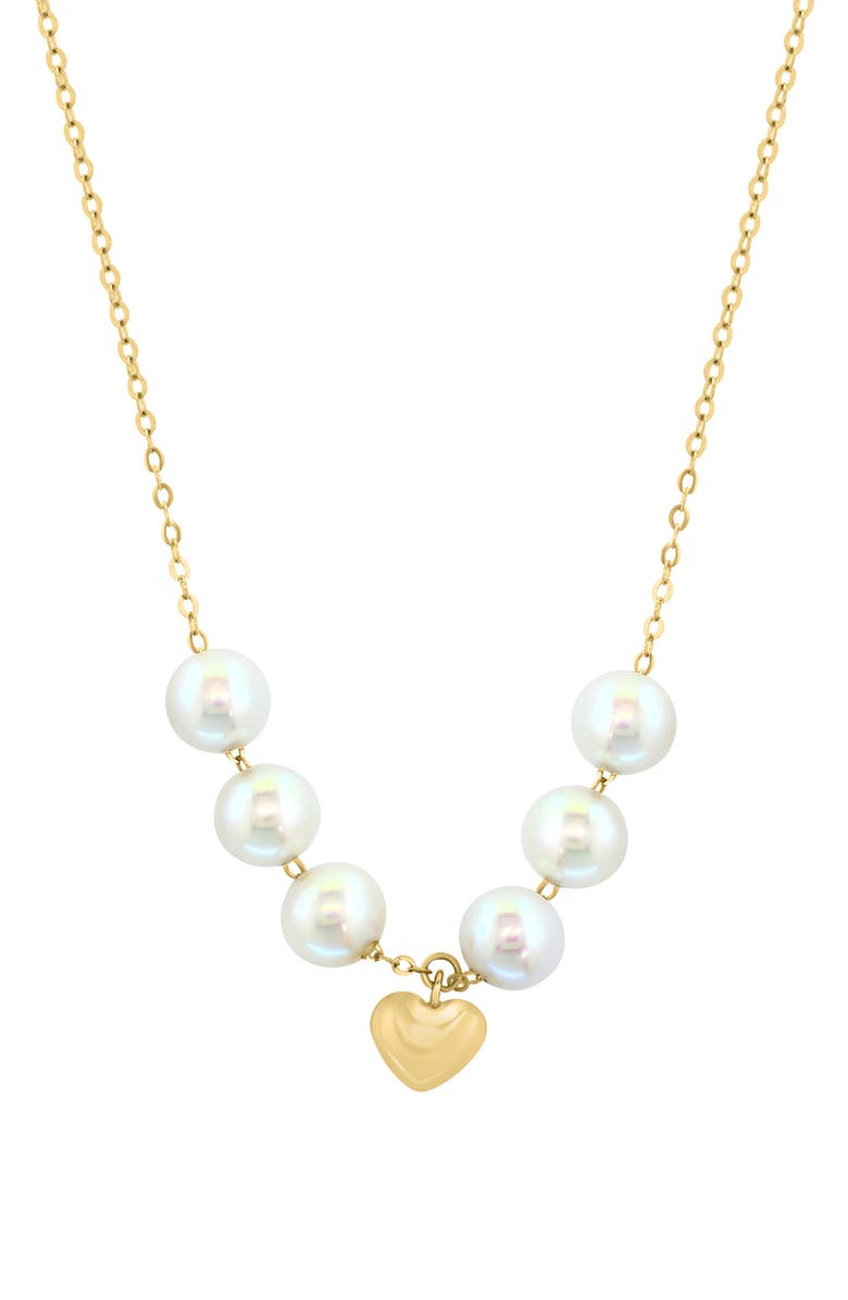 EFFY 14K Gold 6mm Freshwater Pearl Necklace, Main, color, White